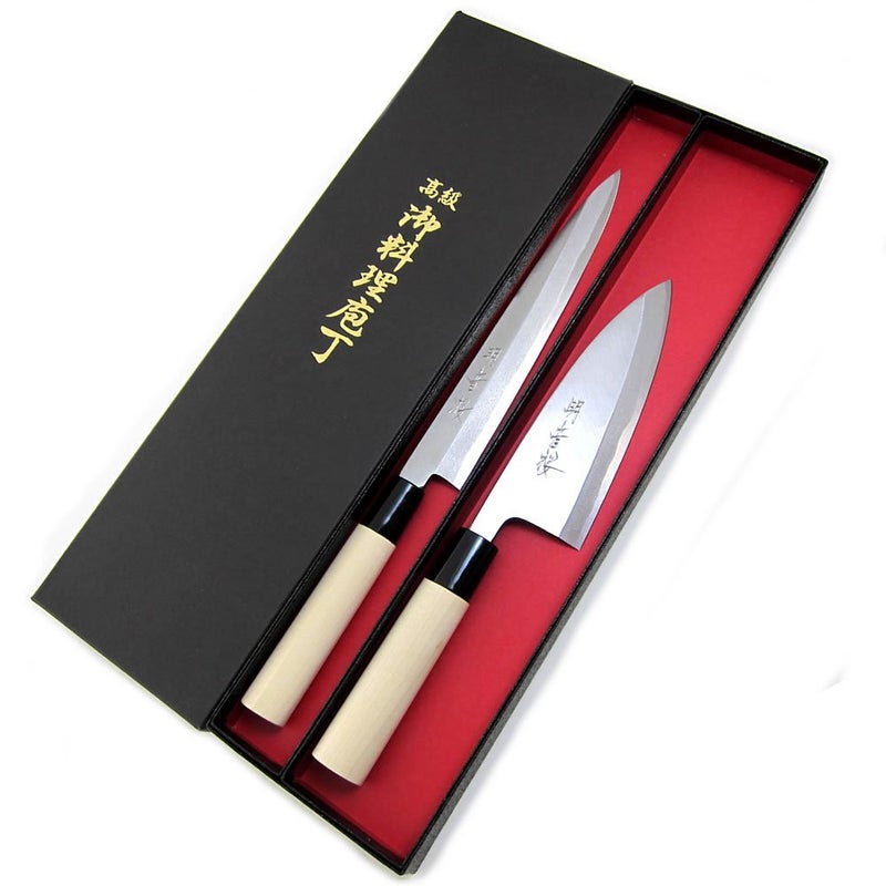 Houcho.com Yanagiba Knife & Deba Knife Set, Sakai Akanezakura - Image 1